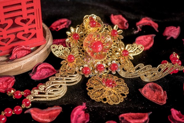 中式婚紗飾品,中式新娘飾品,中式飾品